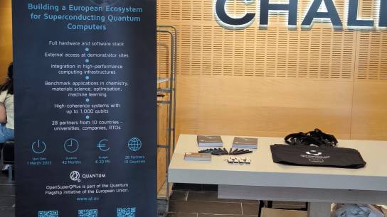 OpenSuperQPlus booth at the SQA 2026 conference